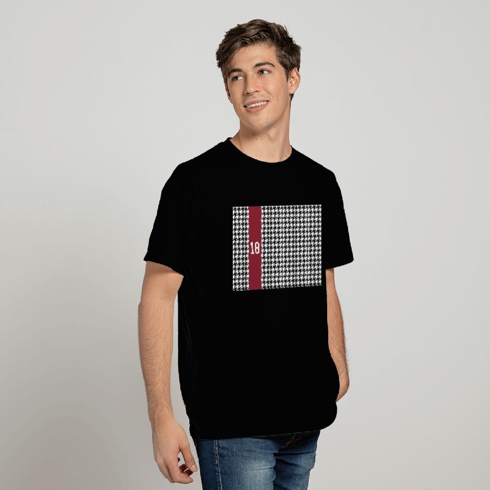 Albm Houndstooth Crimson 18 T Shirts
