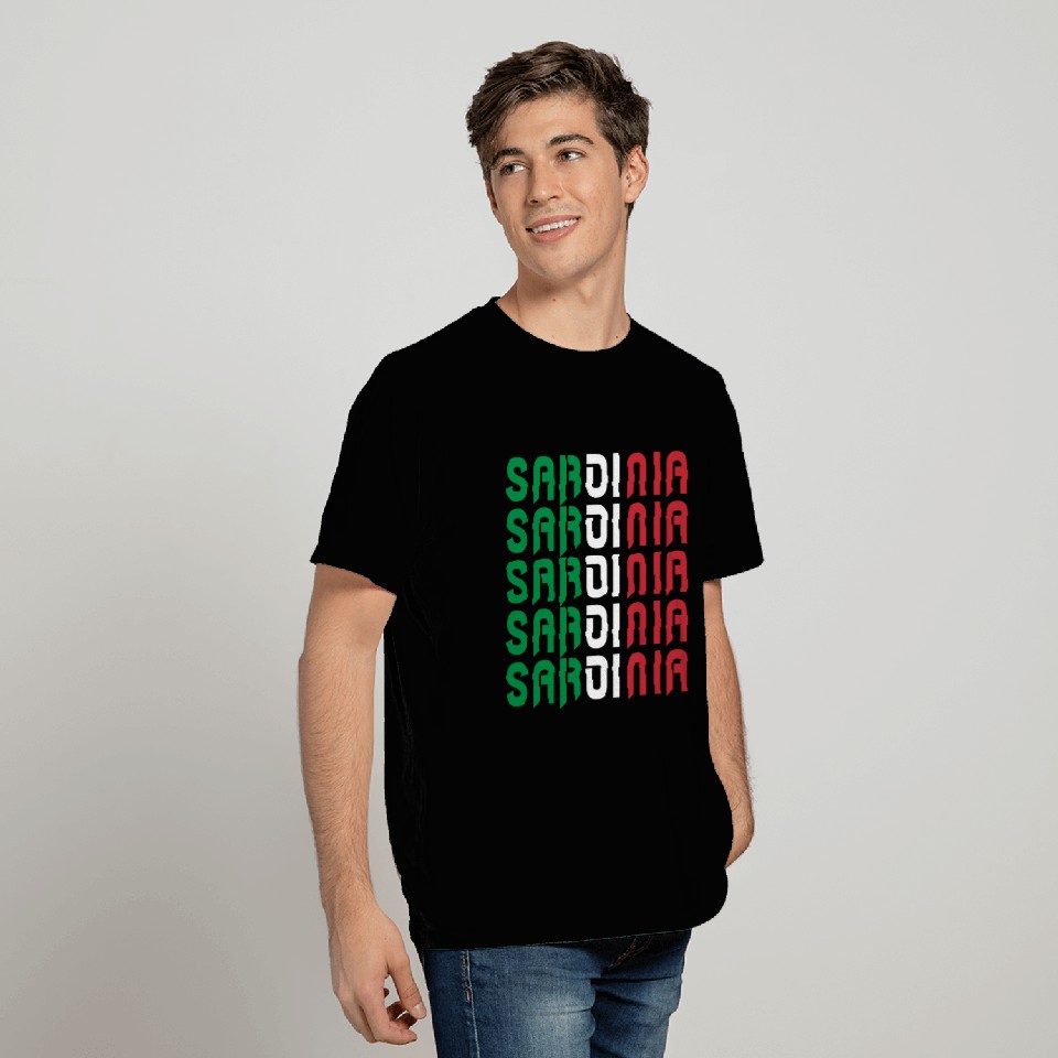 Sardinia Italy Flags Design T Shirts