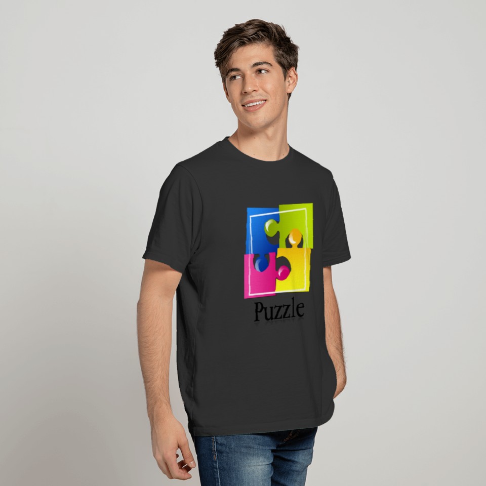 Puzzle Retro Colorado Design for Men Women and Kid T Shirts