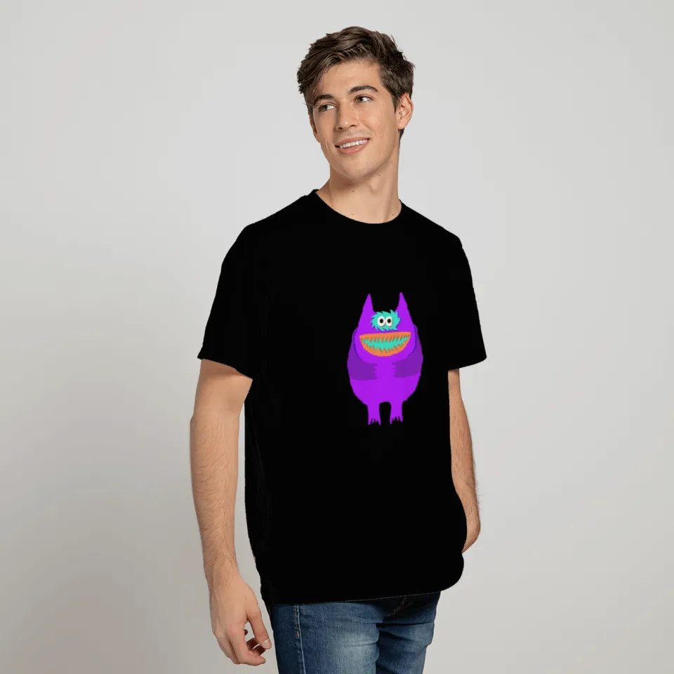Purple Nauga Stuffed Animal Cute Monster T Shirts