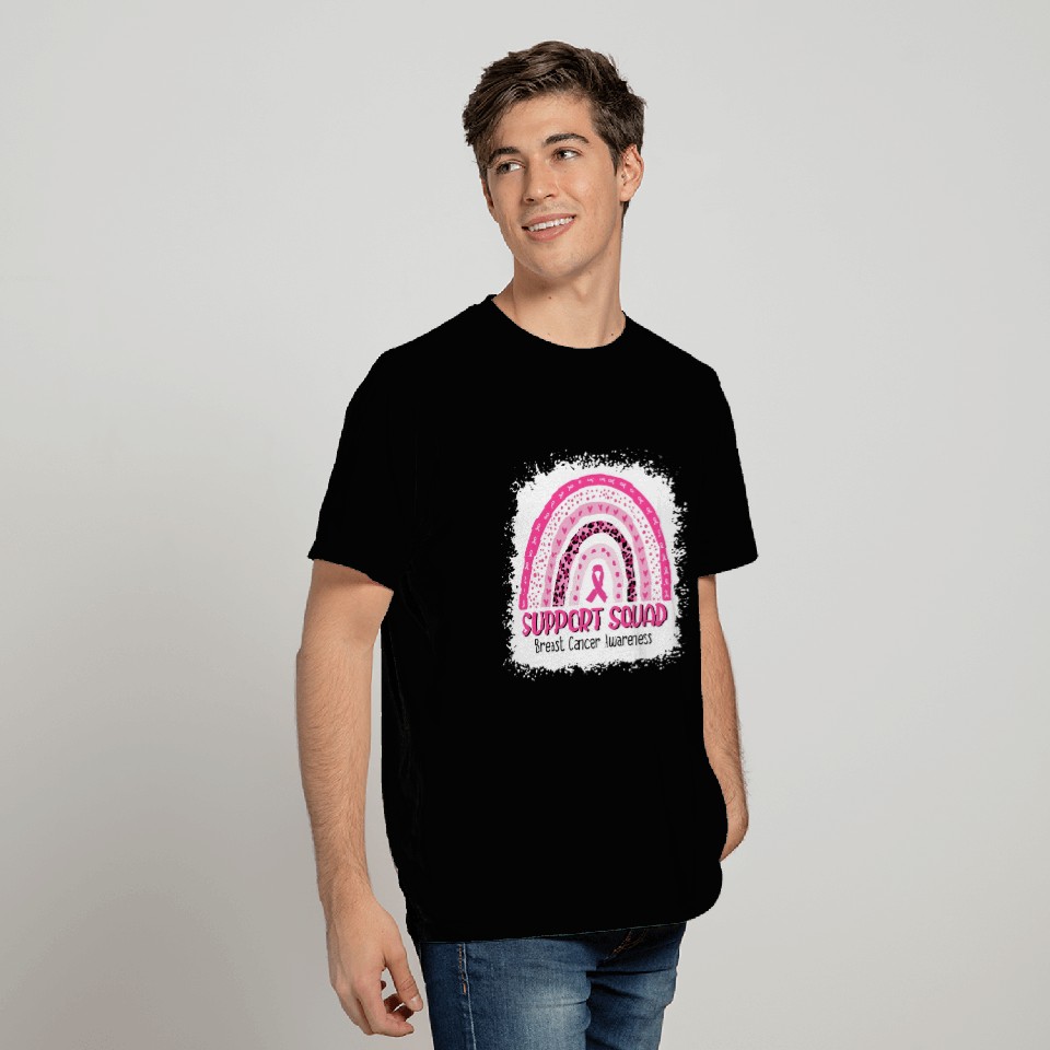 Support Squad Breast Cancer Awareness T Shirts, Pink