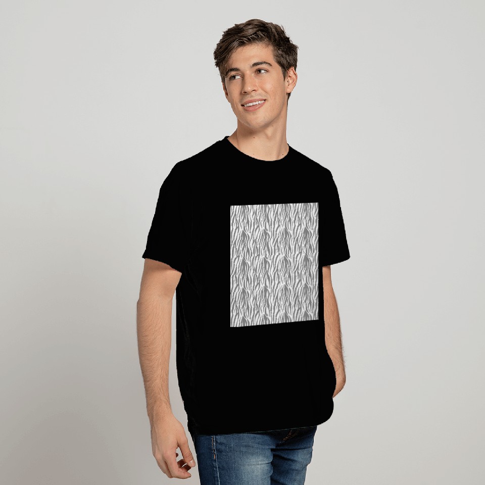 soft gray and white animal print T Shirts