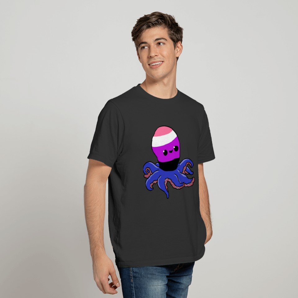 Genderfluid Pride Octopus Genderfluid Gift T-shirt