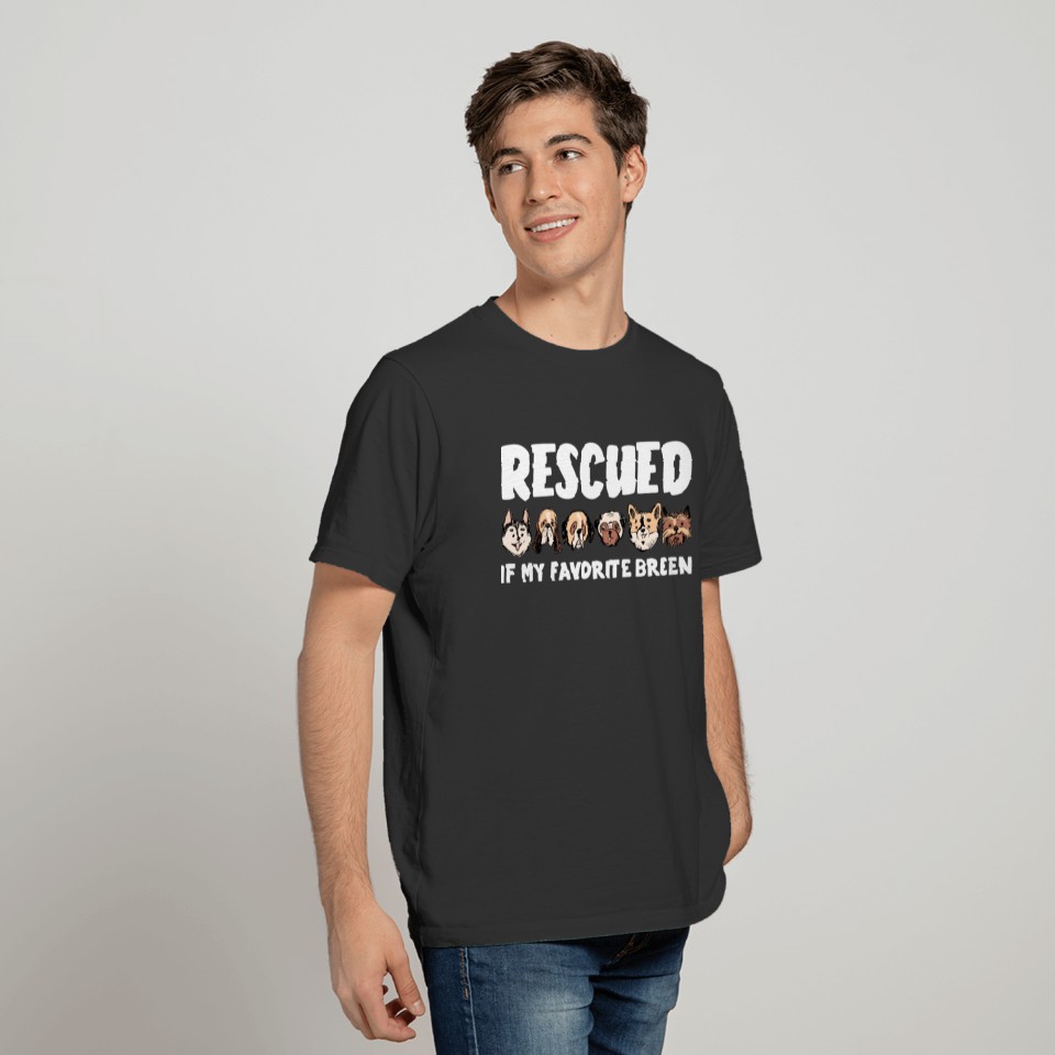 Rescued Dog Lover Breeder Diversity T-shirt