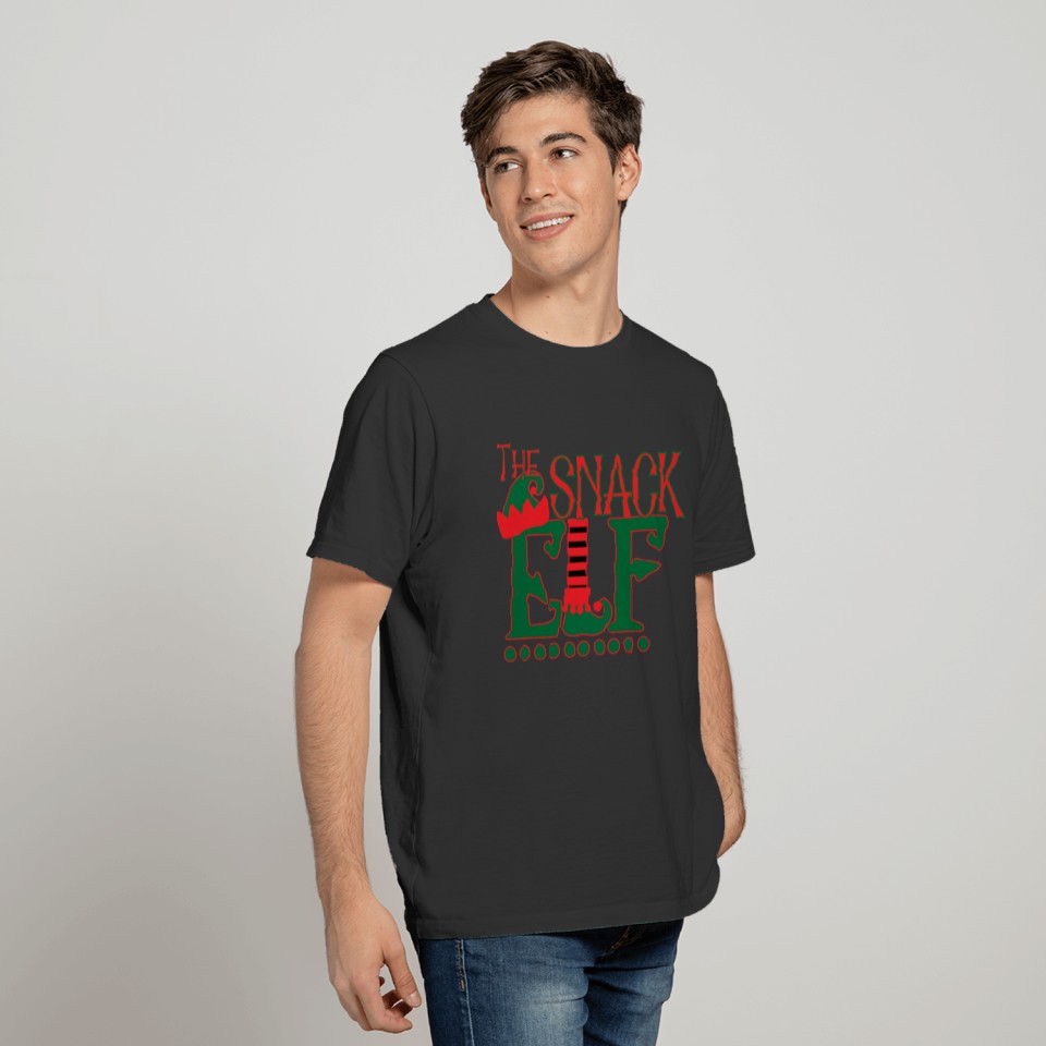 Matching Family Funny The Snack Elf Christmas T Shirts