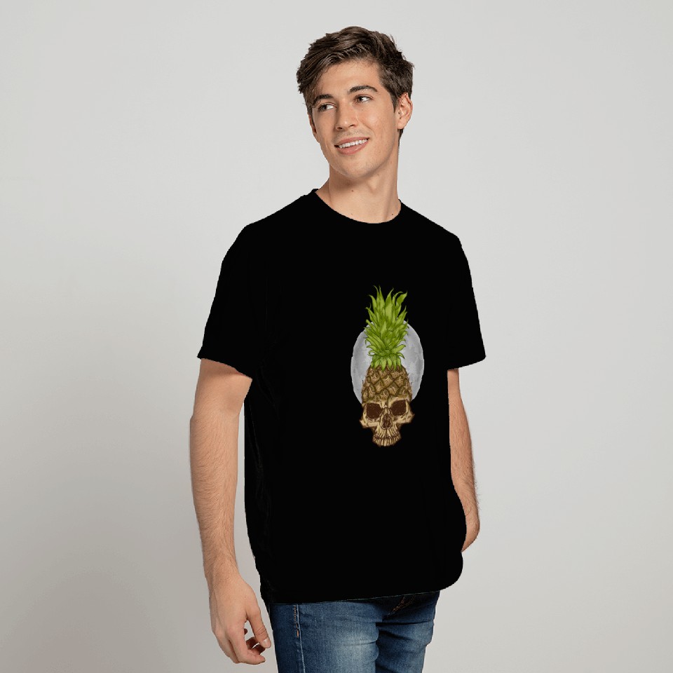 Pineapple Skull looks like a Scary Monster T Shirts
