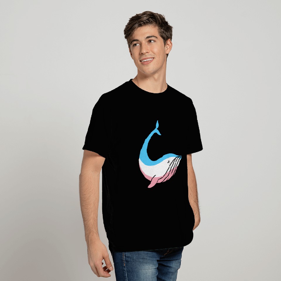 Trans Pride Whale Transgender Pride T Shirts