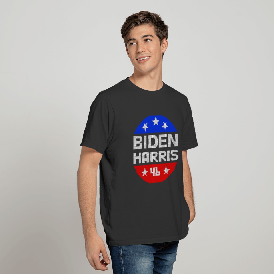Joe Biden Kamala Harris 46 2020 Vintage Button Ugl T Shirts