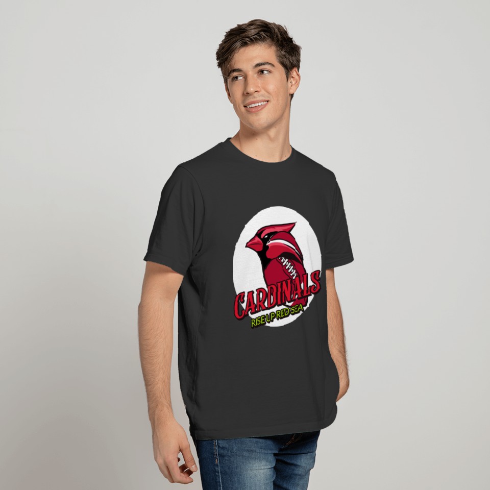 Arizonna - Rise Up Red Sea - Cardinal Bird Football T Shirts