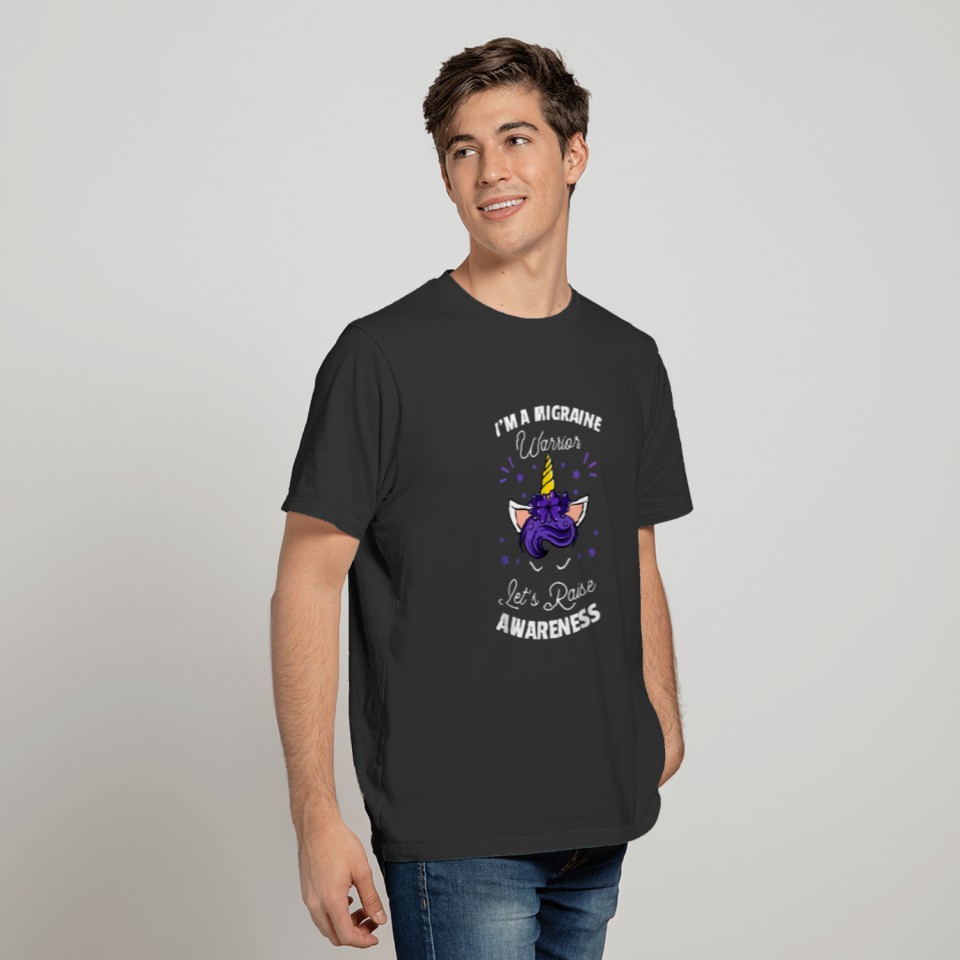 I am a migraine warrior let is raise awareness T-shirt