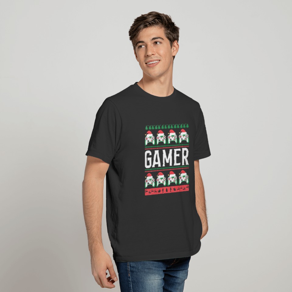 Funny Gamers Christmas T-shirt