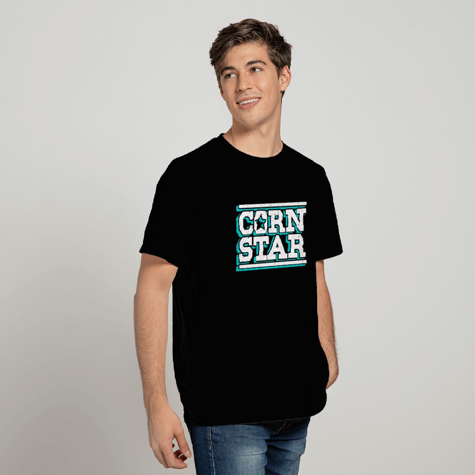 Corn Star Cornhole King Sack Toss Bean Bag Player T Shirts