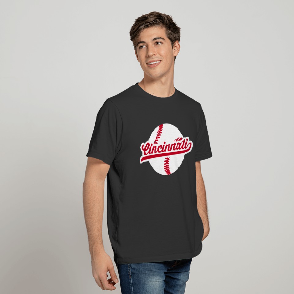 Cincinnati Baseball Vintage Ohio Pride Love City R T-shirt