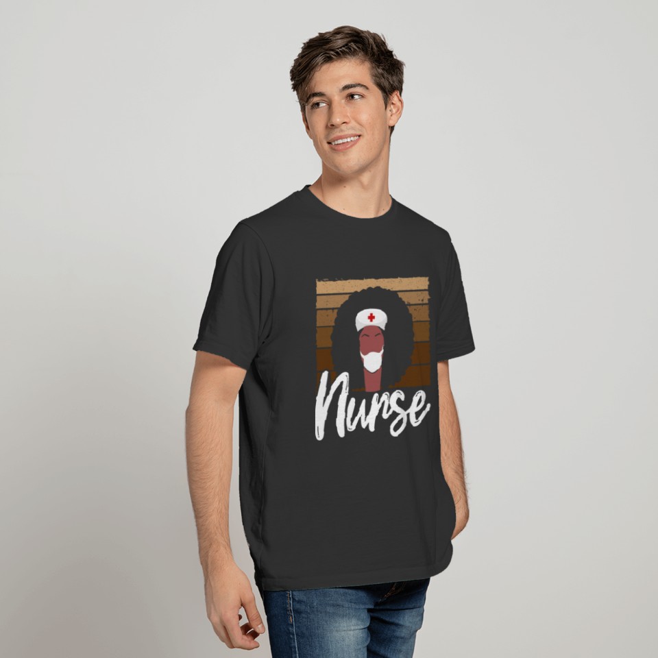 African American Nurse Afro Black Nurse Pride T Shirts