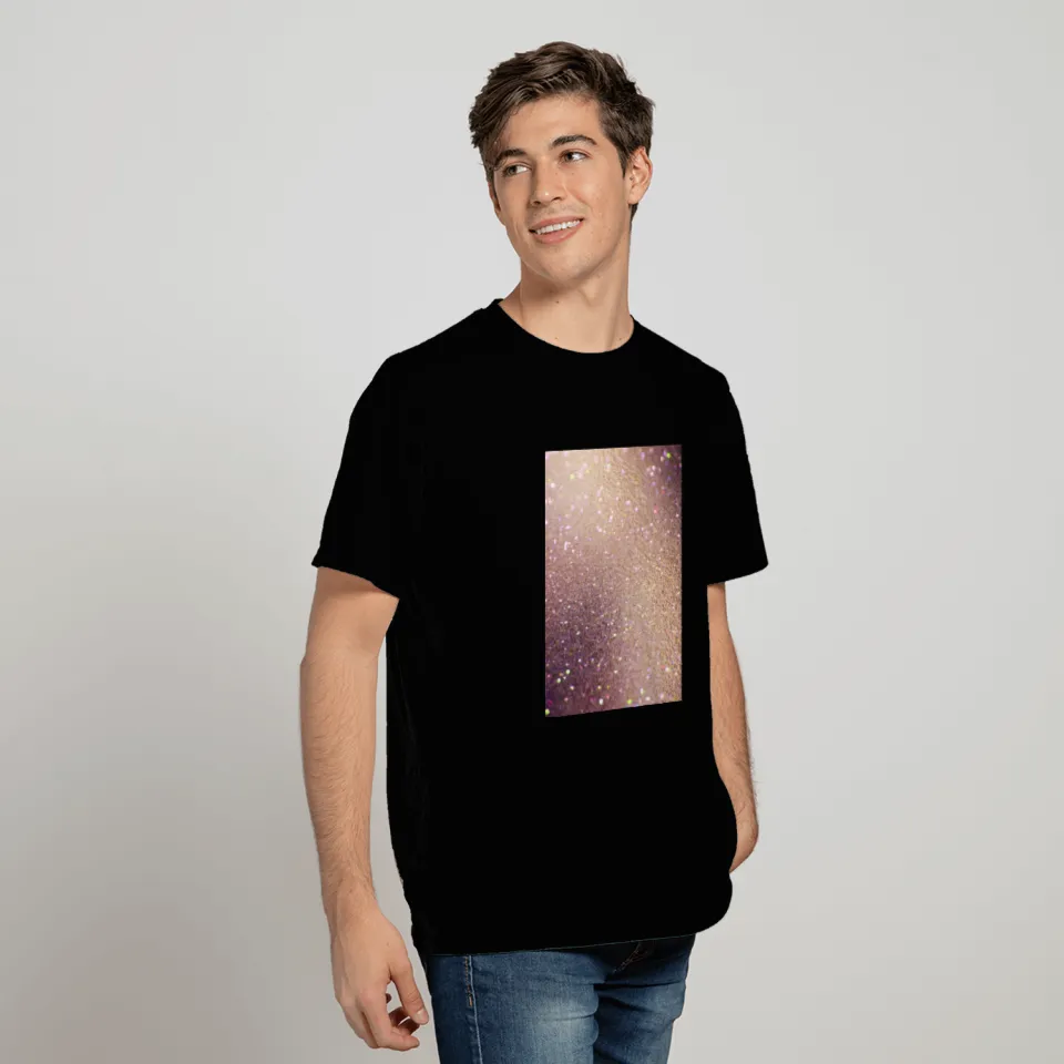 Tan Iridescent Glitter T Shirts