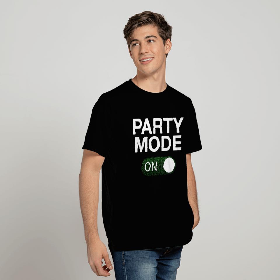Party Mode on Off Sequin T Shirts