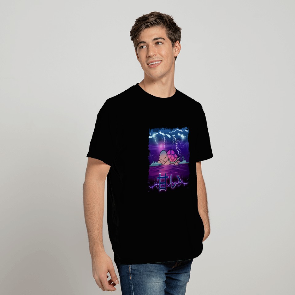 Japanese monster turtles kaiju design T Shirts