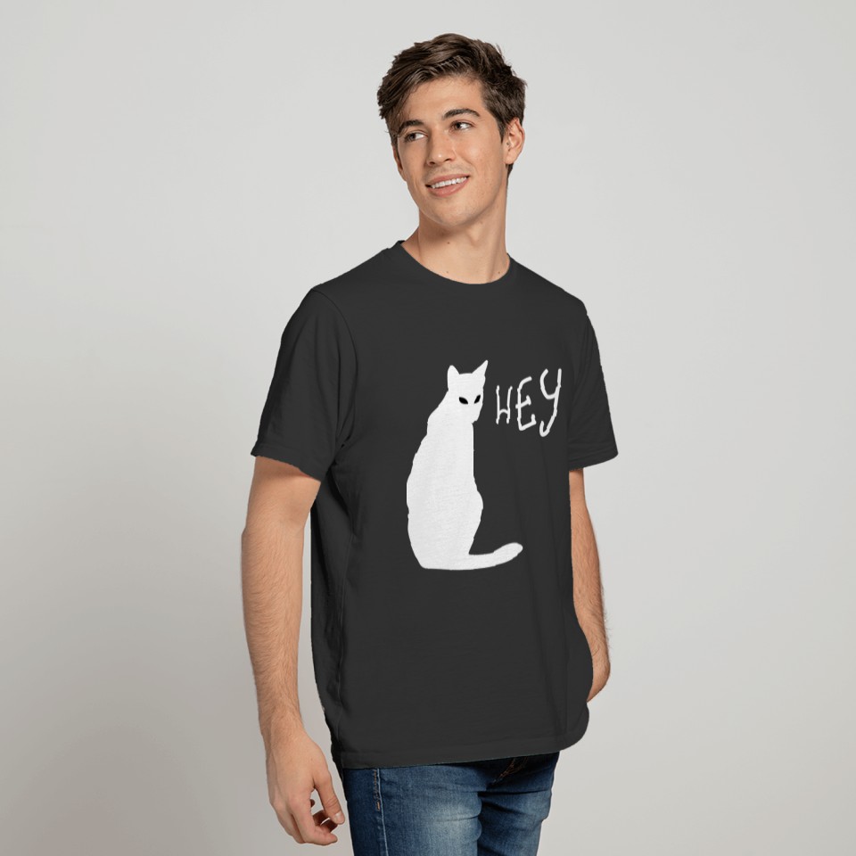 Cat say hey T-shirt
