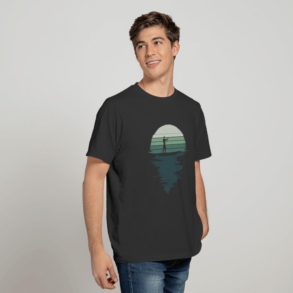 Retro Stand Up Paddleboard Stand Up Paddle Water T-shirt