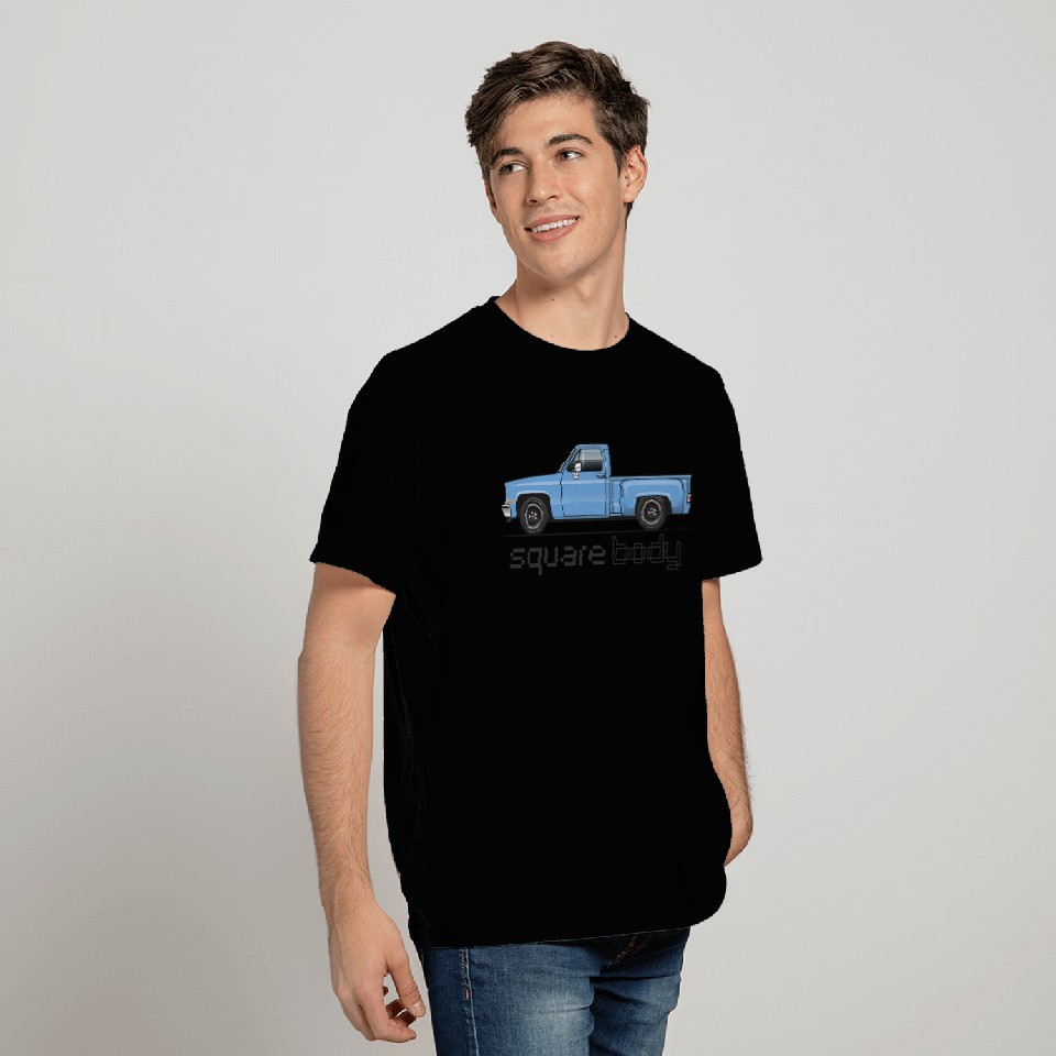 Square Body Light Blue T Shirts