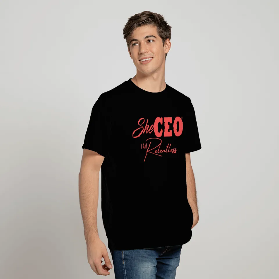 Relentless Coral SheCEO T Shirts