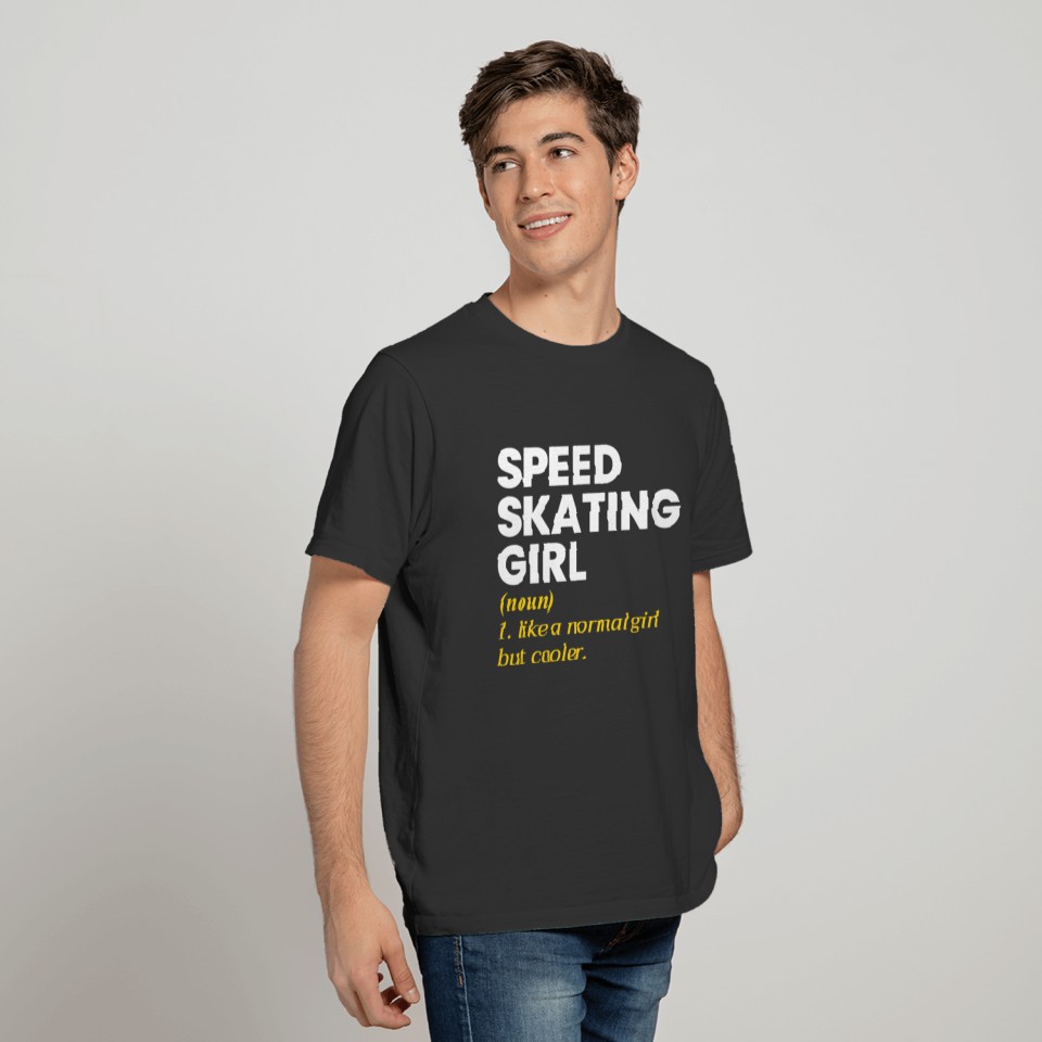 Speed Skating Girl Ice Skater Skate Winter Sport T-shirt