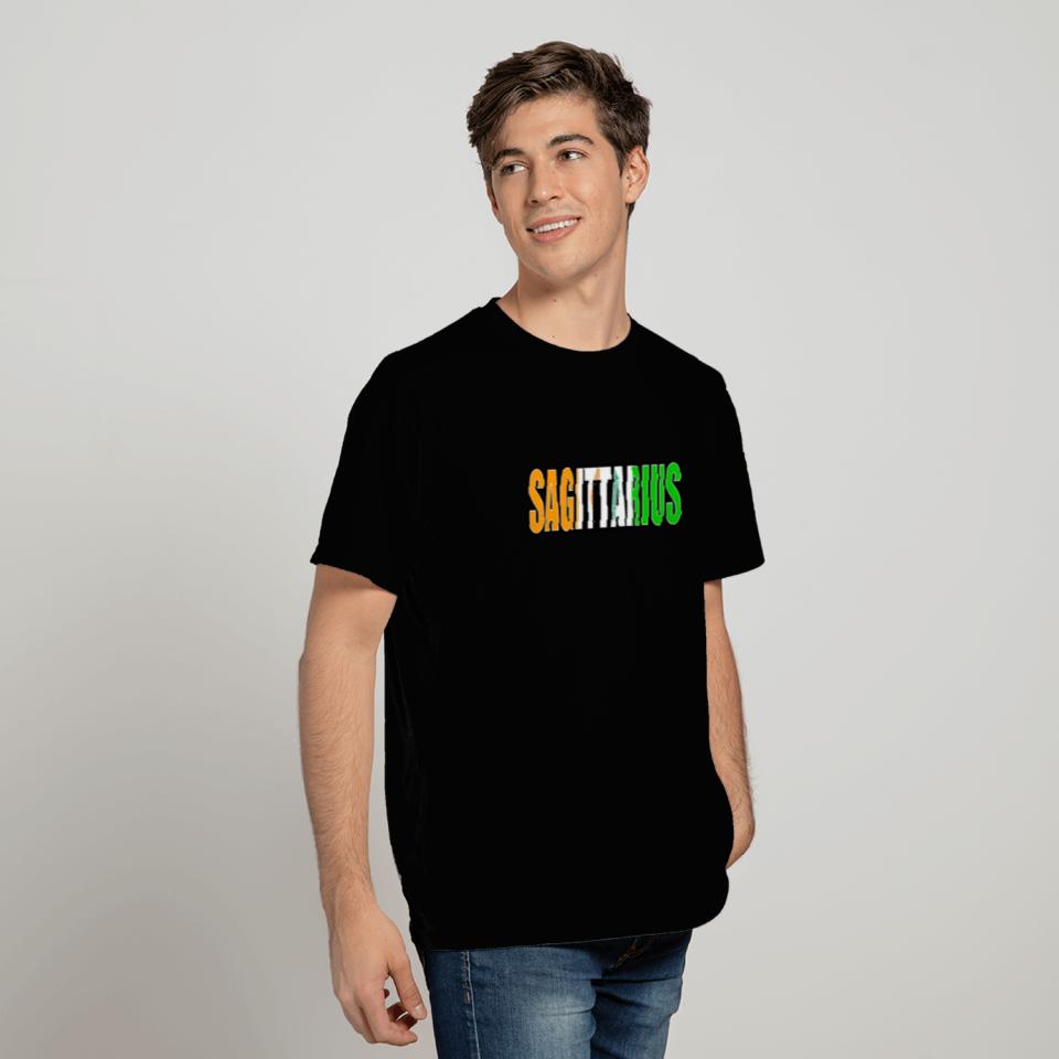 Sagittarius Ivorian Horoscope Heritage DNA Flag T Shirts