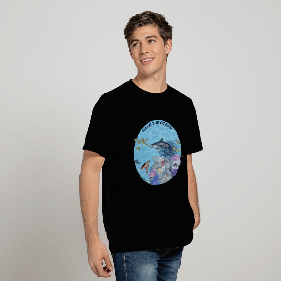 Save the Ocean - Coral reef coloured T Shirts