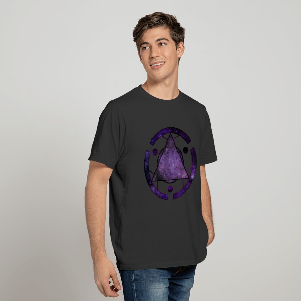 Astrology Terra Map Midnight Purple T Shirts