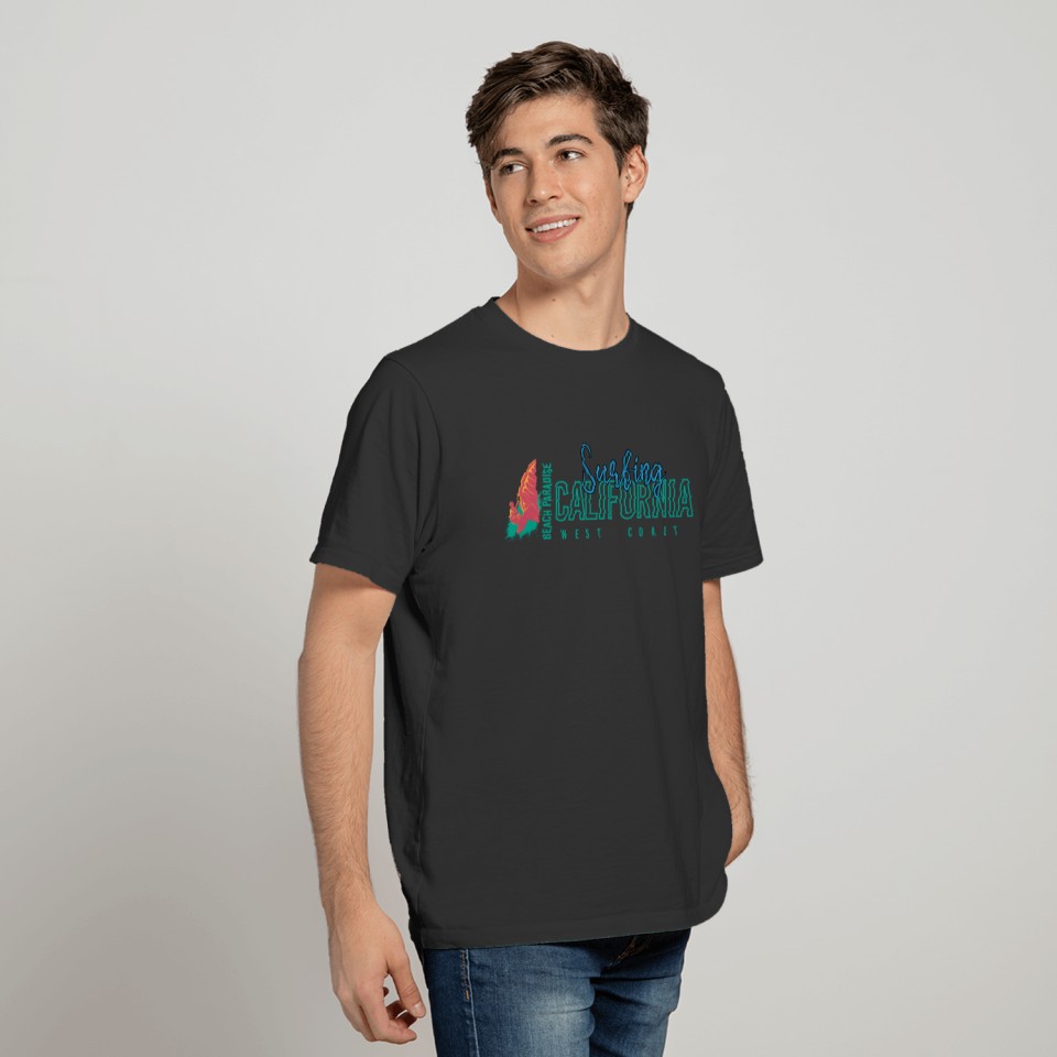 California Surfing, Beach Paradise T-Shirt T-shirt