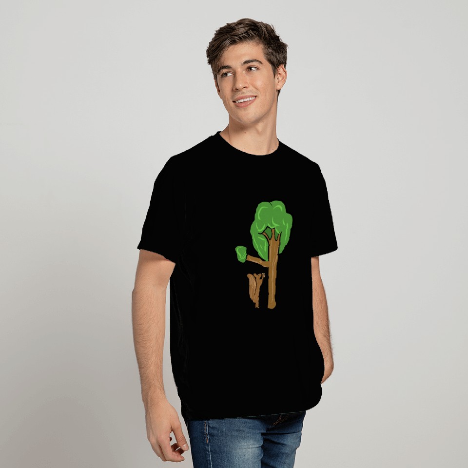 Squirrel tree animal nature animal welfare T Shirts