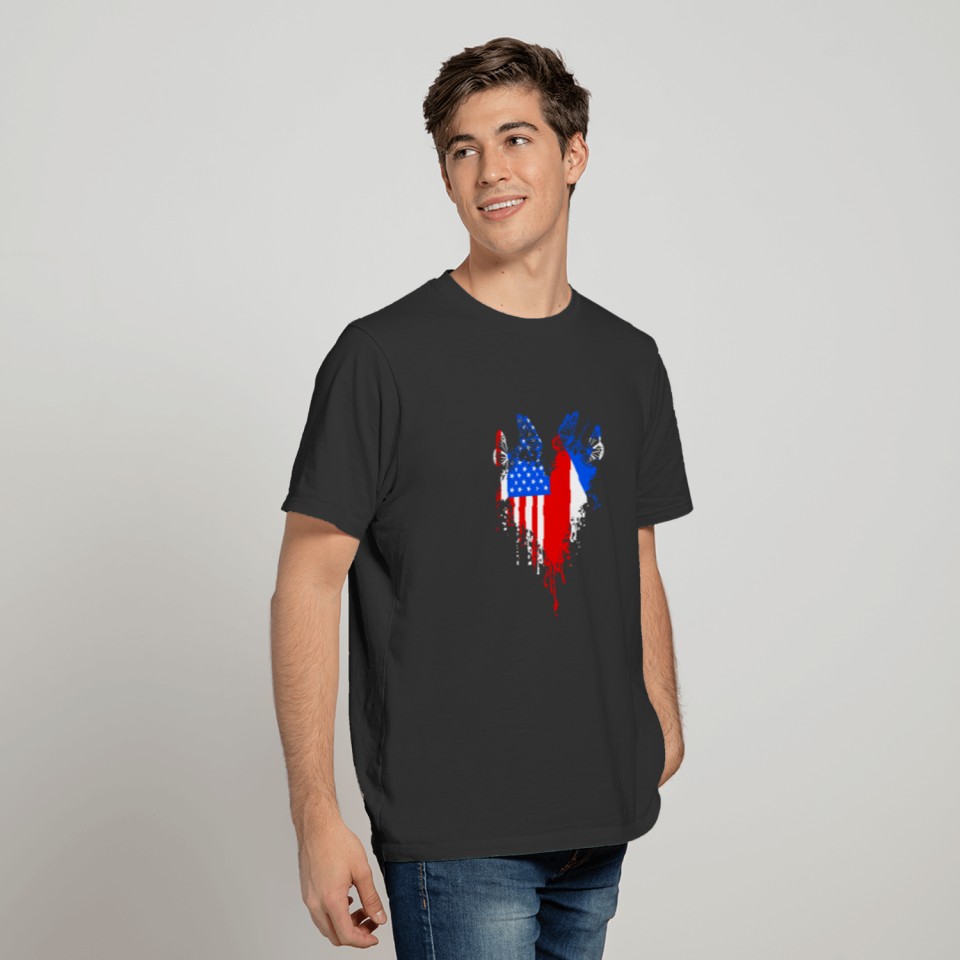 American Puerto Rico Flag For A Boricua Pride T-shirt