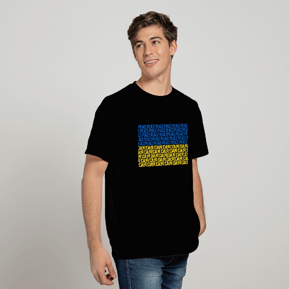 Ukraine Peace Flag against war T Shirts