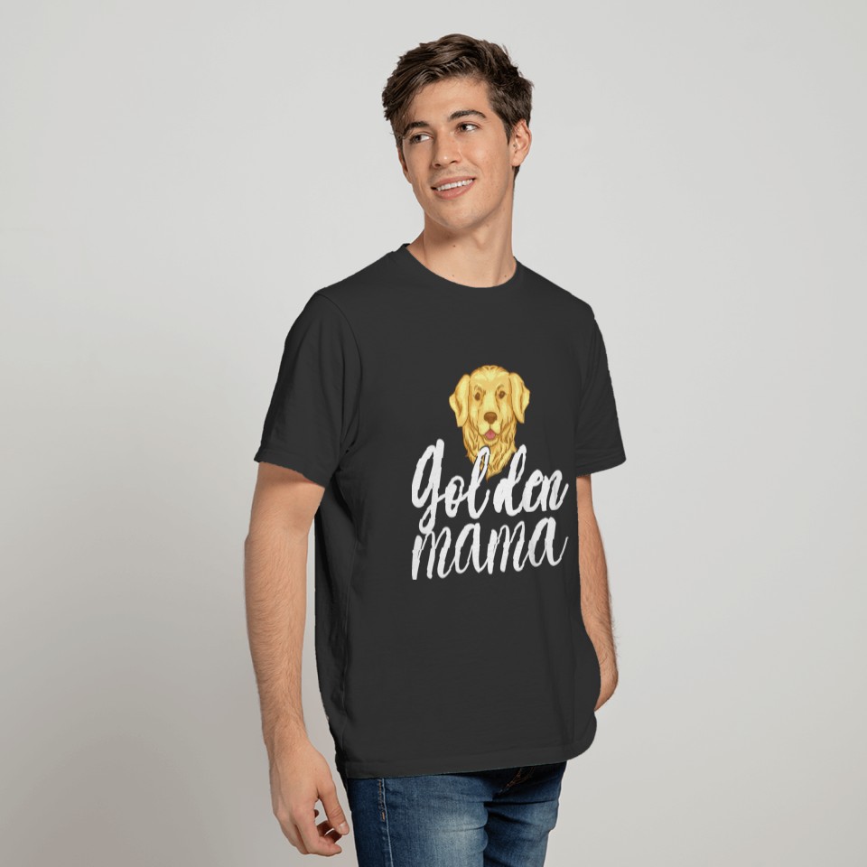 Golden Mama Shirt Golden Retriever Mom Shirt Dog T-shirt
