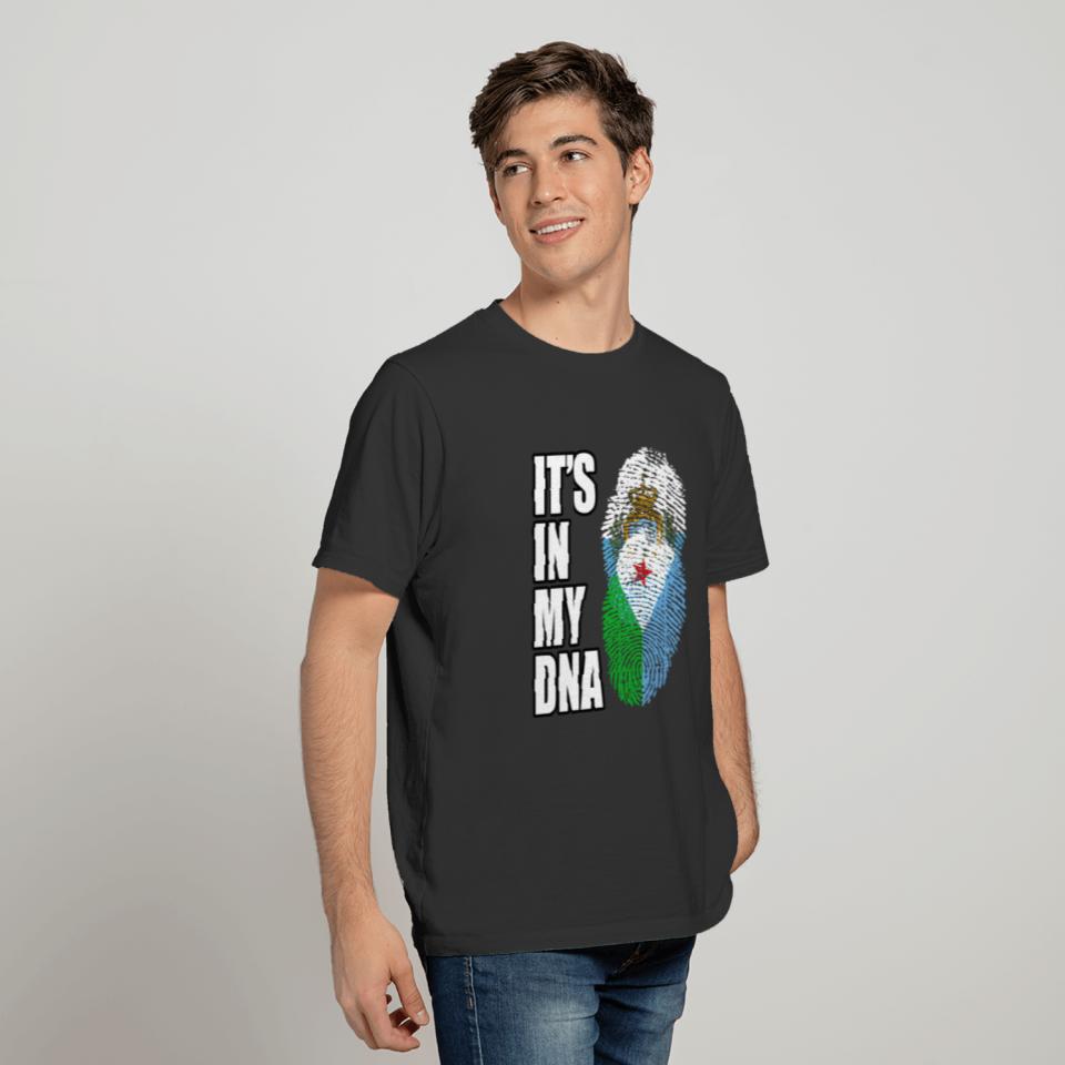 Sammarinesen And Djiboutian Vintage Heritage DNA F T-shirt