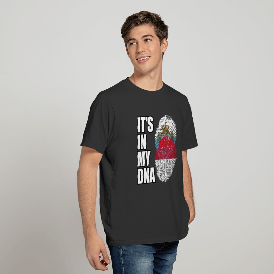 Sammarinesen And Indonesian Vintage Heritage DNA F T-shirt