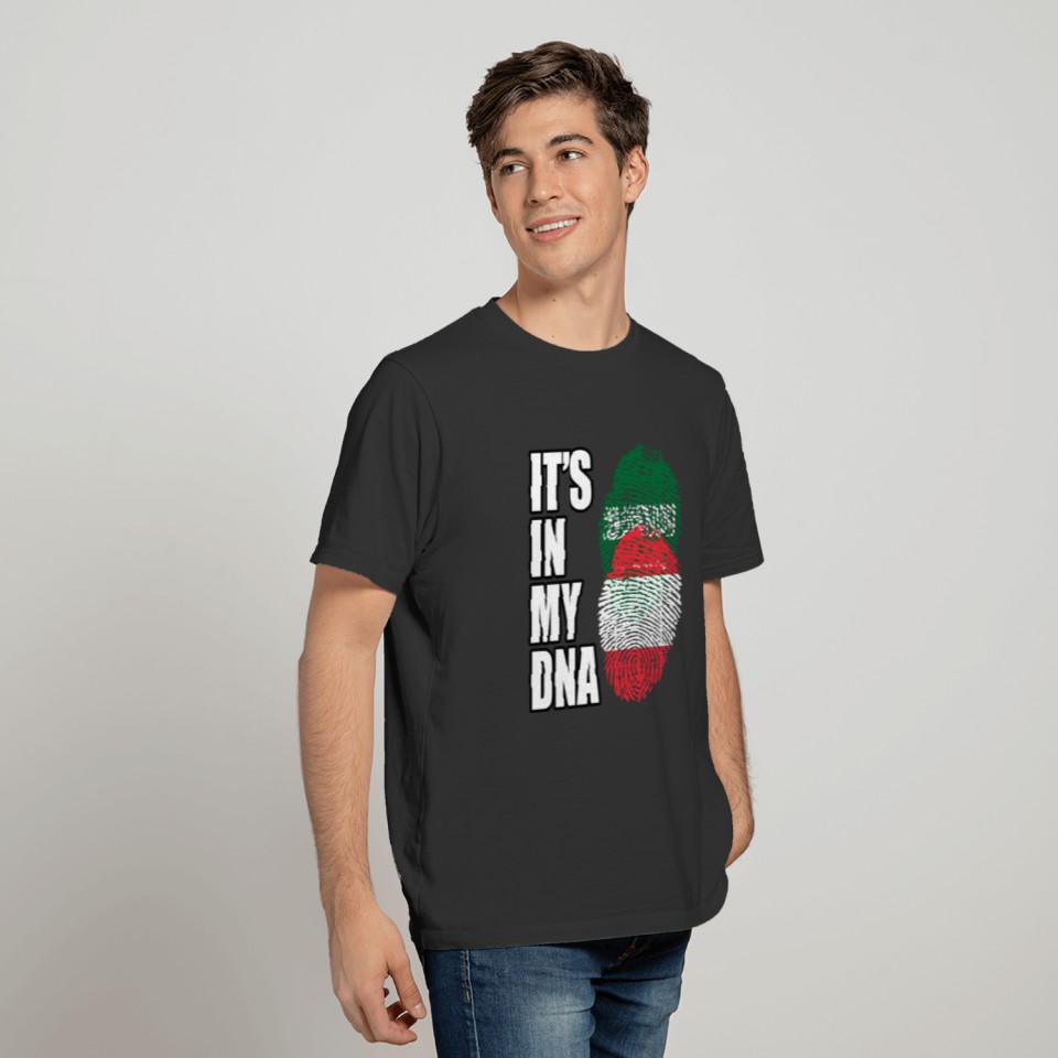 Saudi Arabian And Austrian Vintage Heritage DNA Fl T-shirt