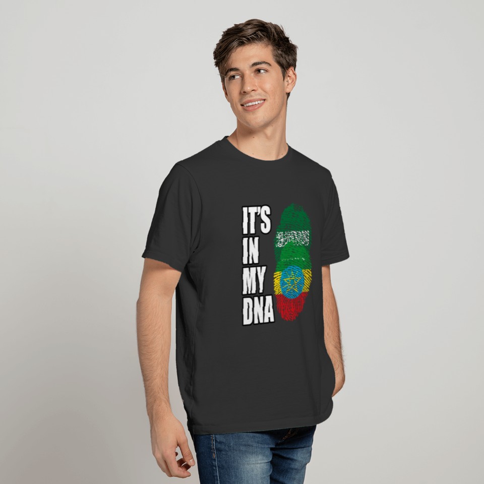 Saudi Arabian And Ethiopian Vintage Heritage DNA F T-shirt