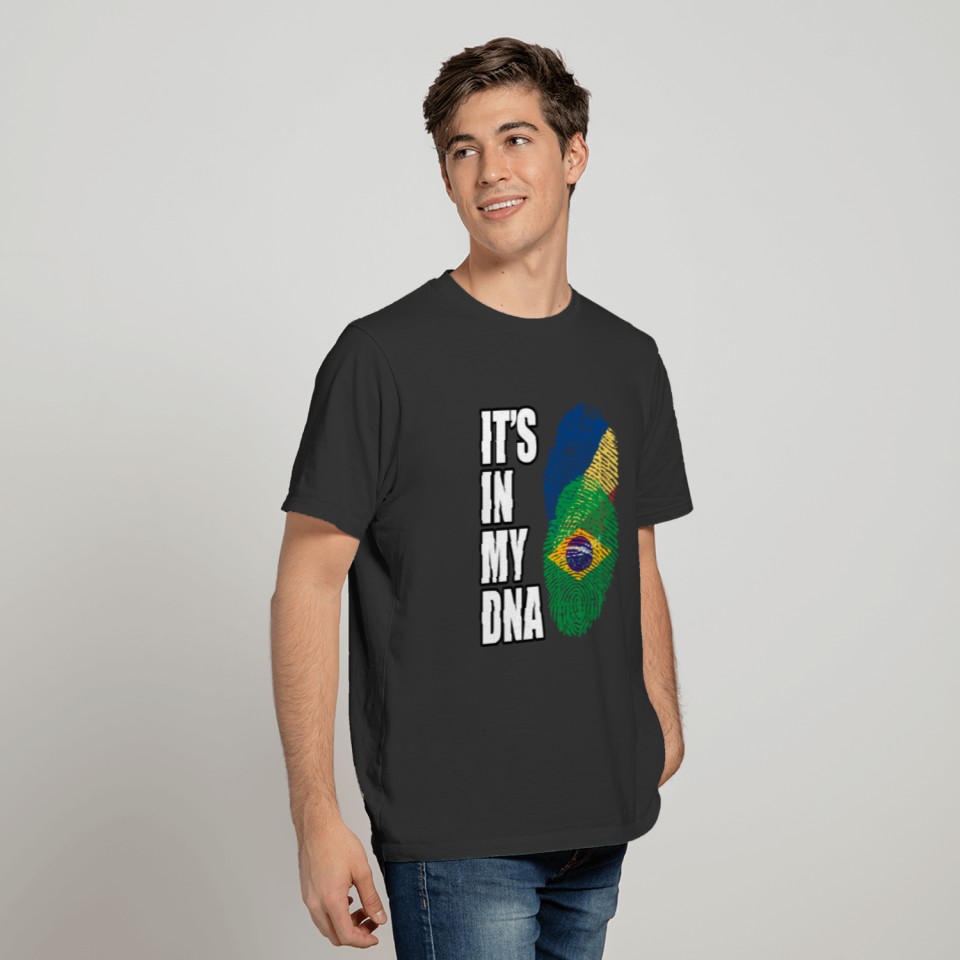 Seychellois And Brazilian Vintage Heritage DNA Fla T-shirt