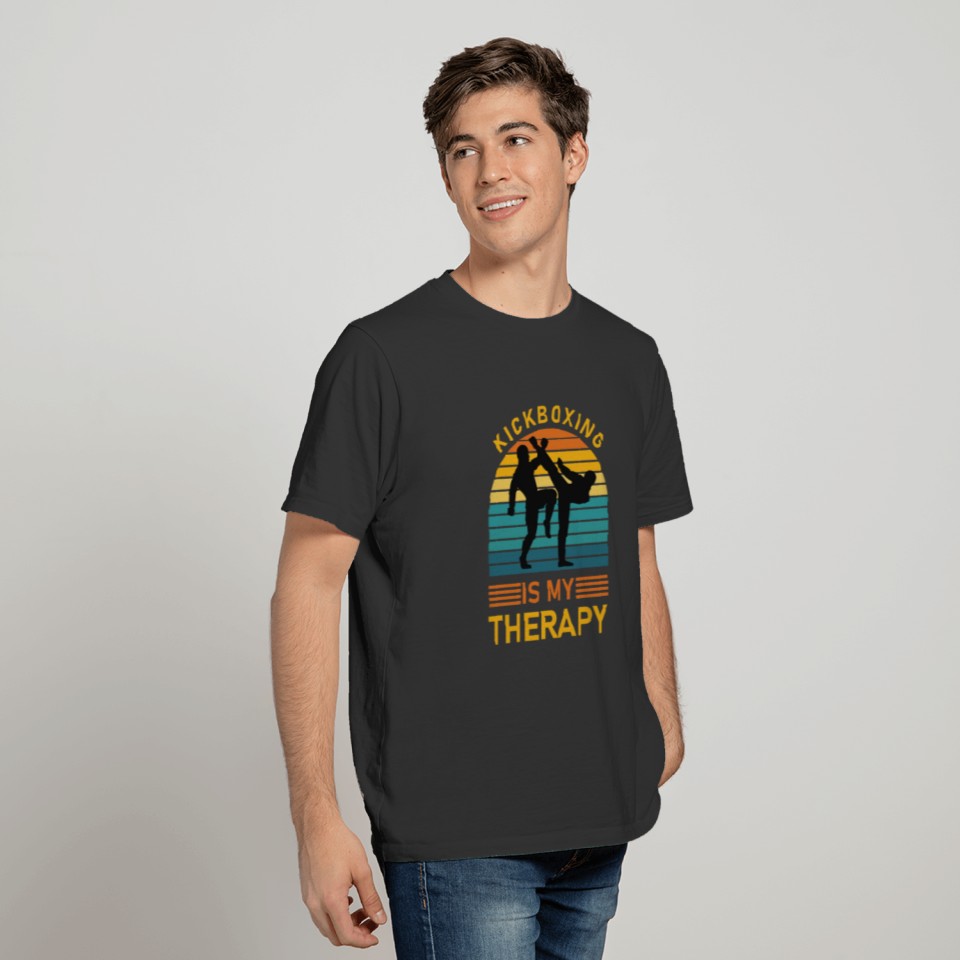 Kickboxing Is My Therapy - kickboxing - Boxing T-shirt