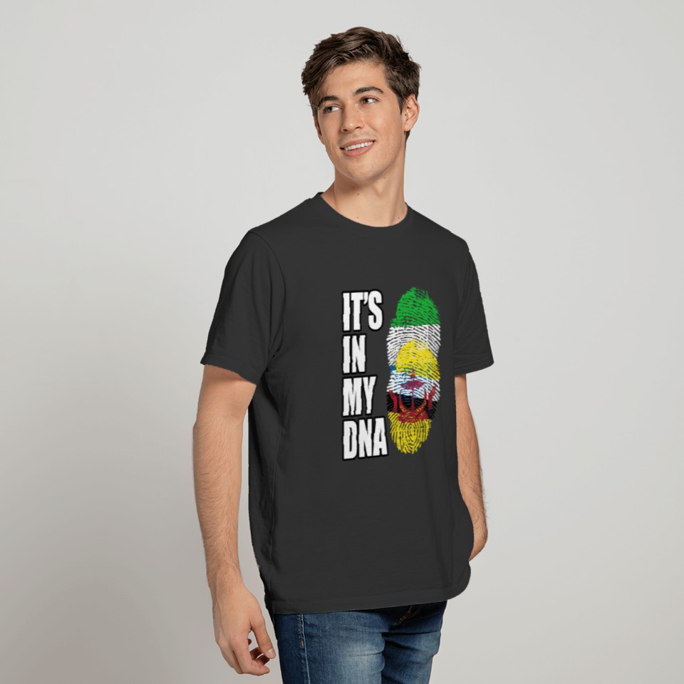 Sierra Leonean And Bruneian Vintage Heritage DNA F T-shirt
