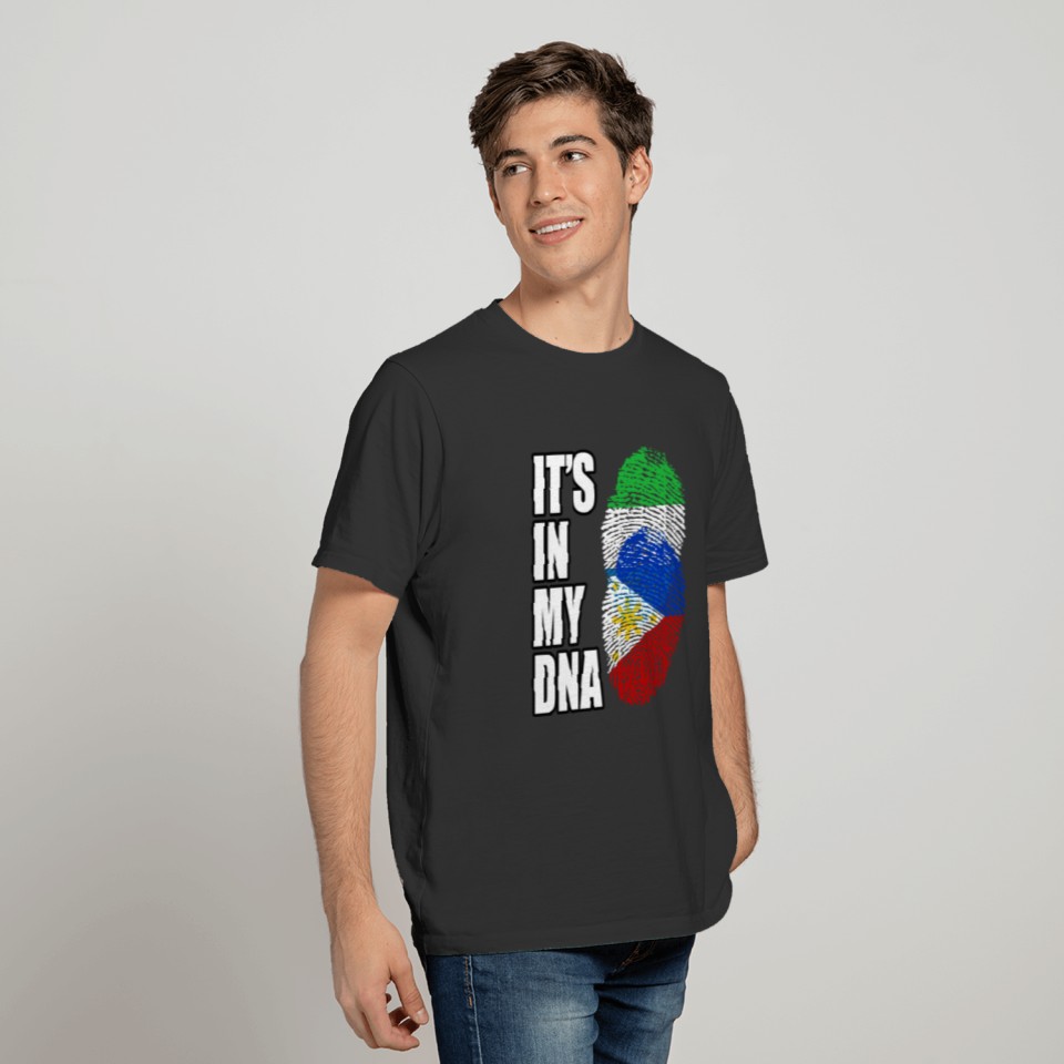 Sierra Leonean And Filipino Vintage Heritage DNA F T-shirt