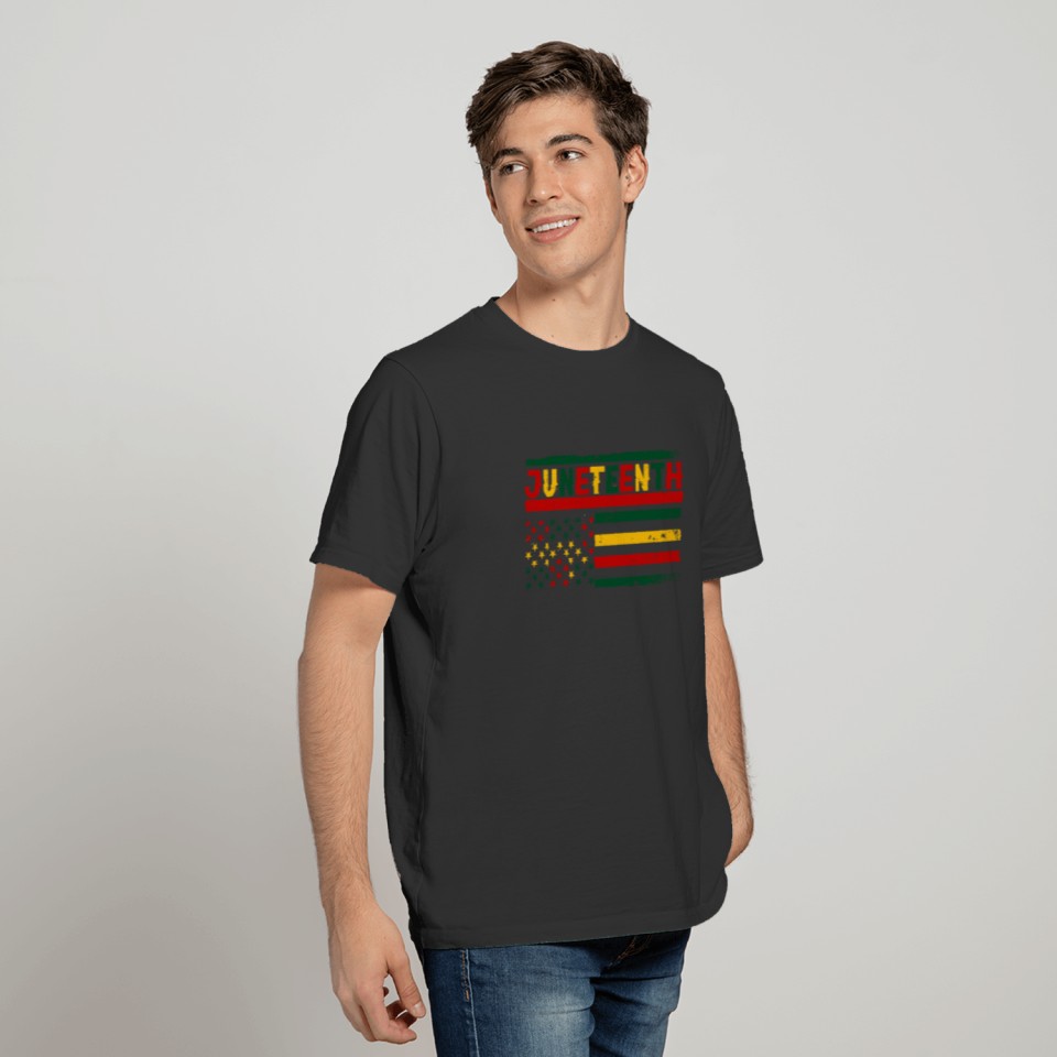 Juneteenth - Afro Flag Black History African T Shirts