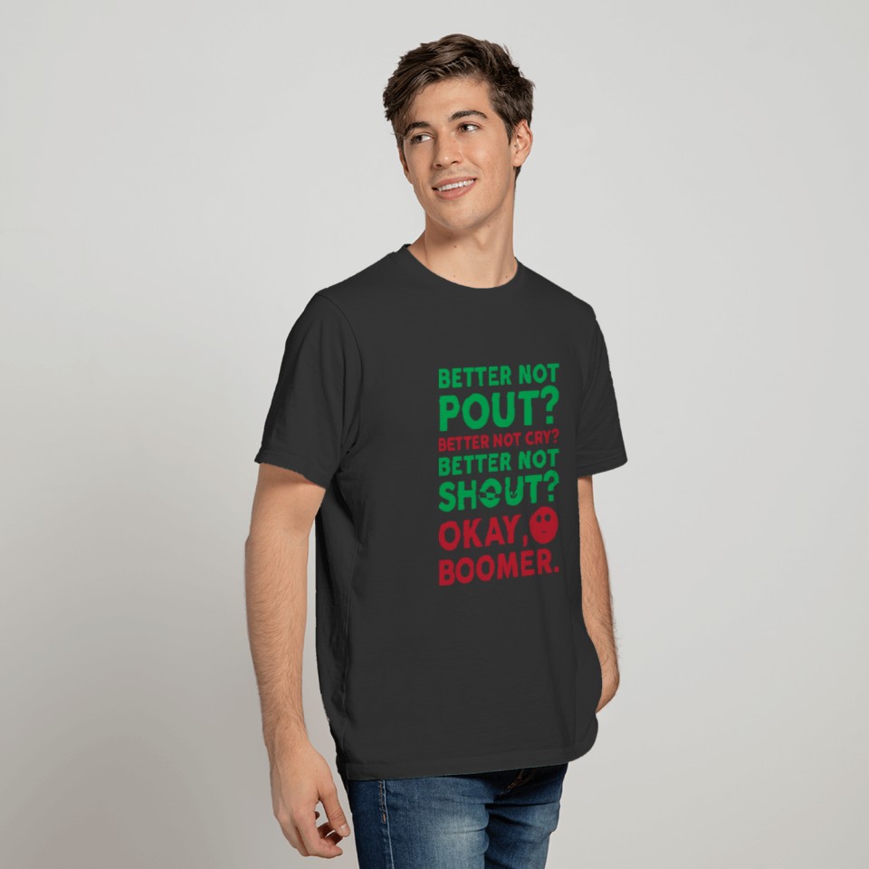 Ok Boomer Santa Parody T-shirt