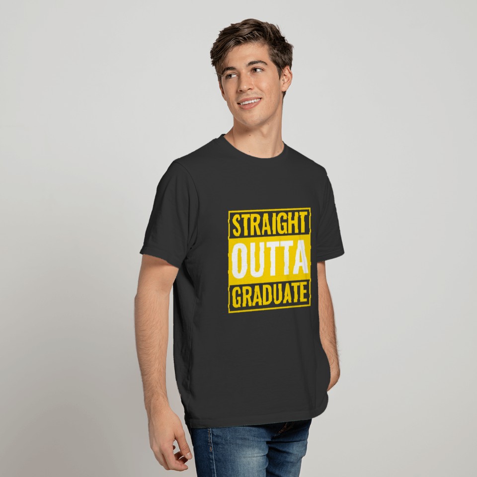 Straight outta graduate gold T-shirt