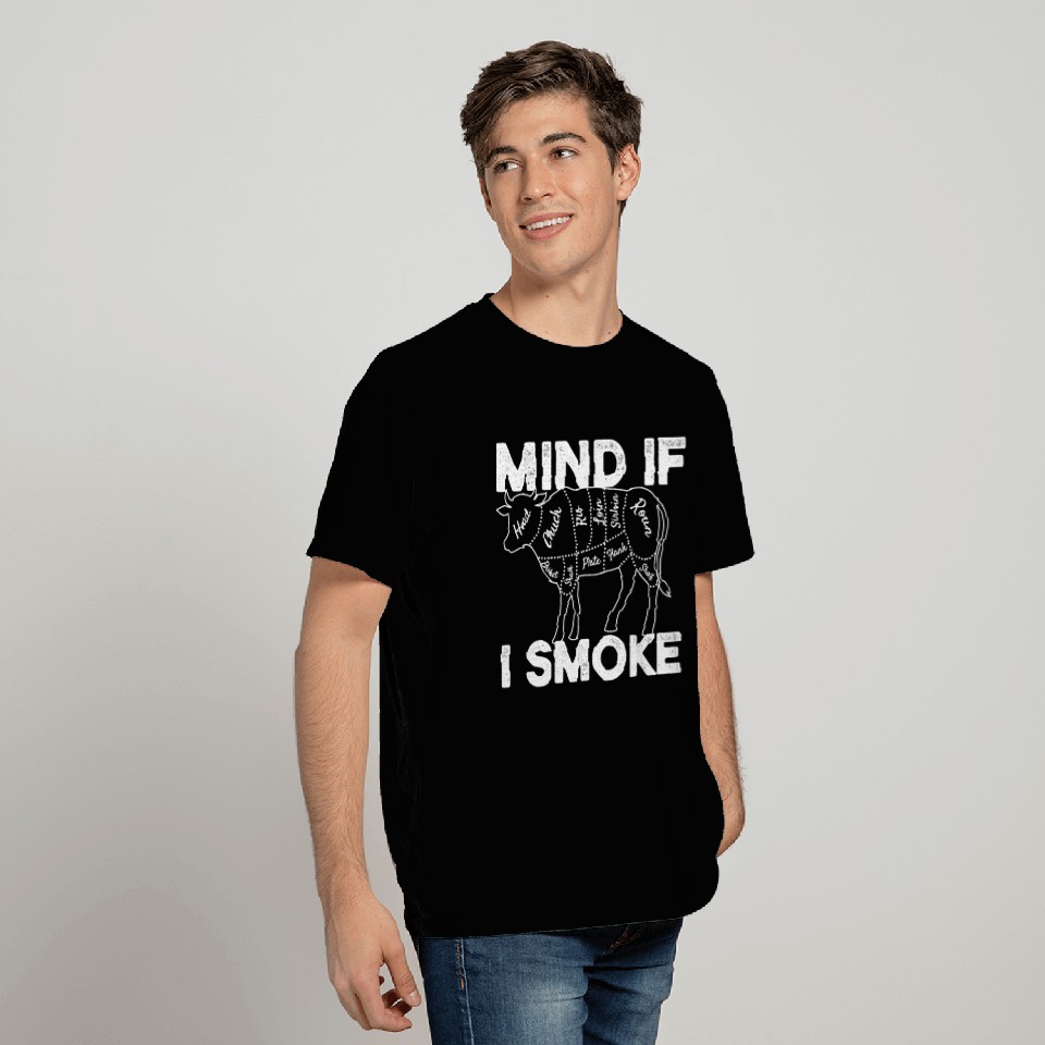 Mind If I Smoke Cow Part Designs T Shirts