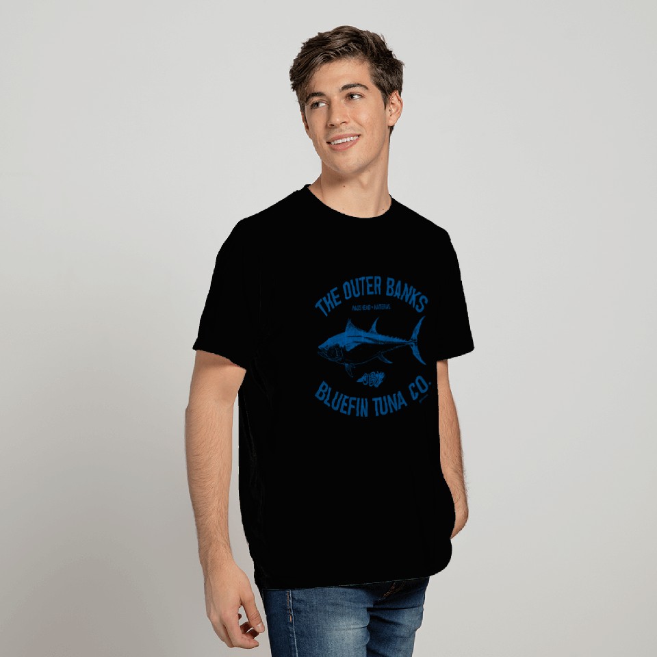 OBX Bluefin Tuna Co. OBX Vintage Blue T Shirts