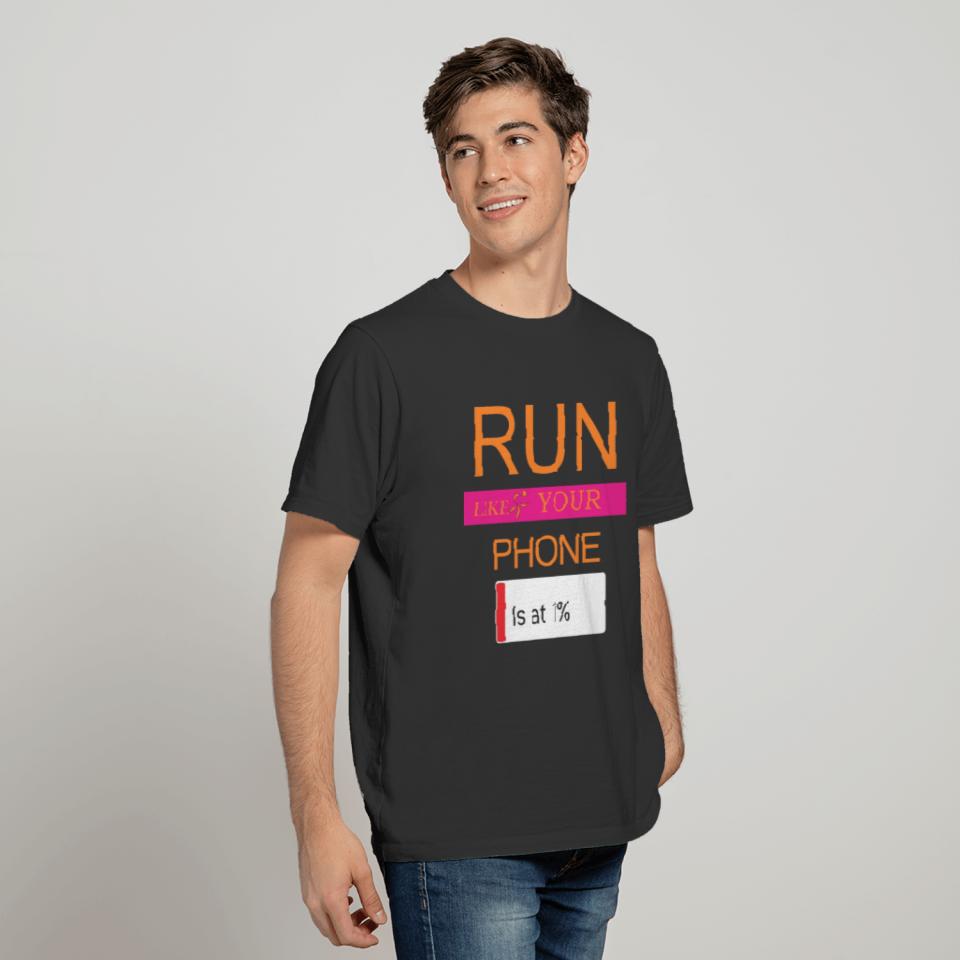 Phone run T-shirt