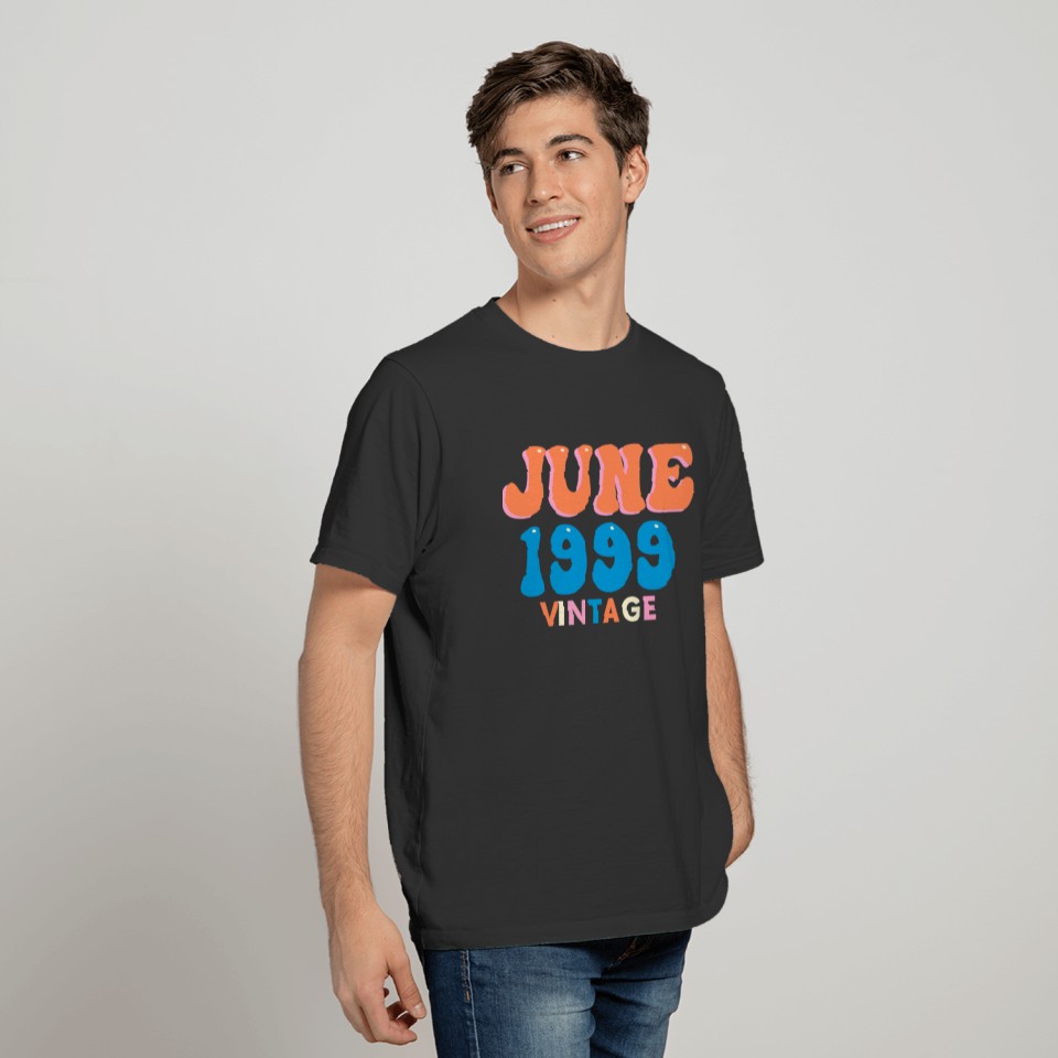 1999 vintage born in June gift T-shirt