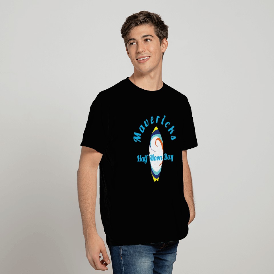 Mavericks Surfing Apparel California Surfboard Fun T Shirts